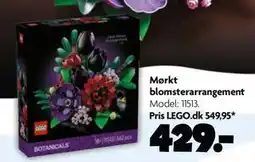 Fætter BR Mørkt blomsterarrangement tilbud