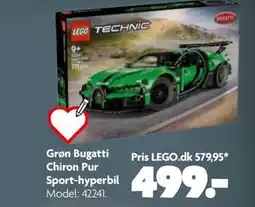 Fætter BR Grøn Bugatti Chiron Pur Sport-hyperbil tilbud