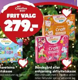 Fætter BR Bondegård eller enhjørning aktivitetskasse tilbud