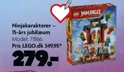 Fætter BR Ninjakarakterer – 15-års jubilæum tilbud
