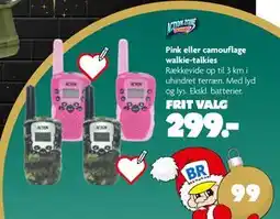 Fætter BR Pink eller camouflage walkie-talkies tilbud