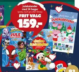 Fætter BR Julekalender med 24 bøger tilbud