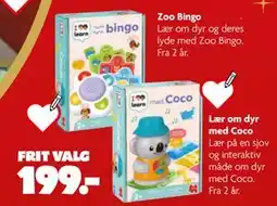 Fætter BR Lær om dyr med Coco tilbud