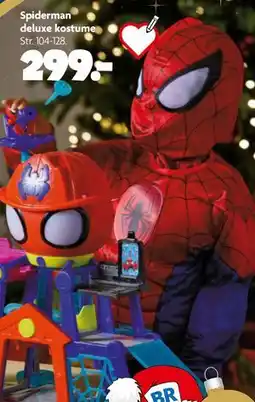 Fætter BR Spiderman deluxe kostume tilbud