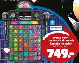 Fætter BR iDance Party Groove X2 Bluetooth karaoke højttaler tilbud