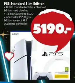 Fætter BR PS5 Standard Slim Edition tilbud