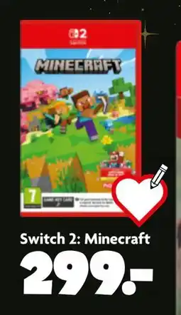 Fætter BR Switch 2: Minecraft tilbud