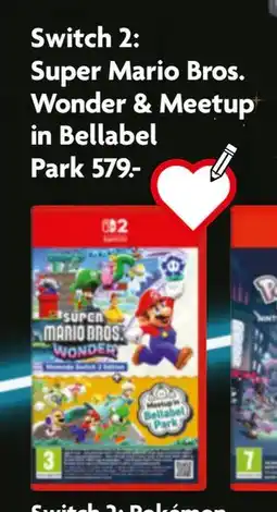Fætter BR Switch 2: Super Mario Bros. Wonder & Meetup in Bellabel Park tilbud