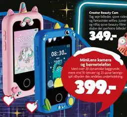 Fætter BR MiniLens kamera og børnetelefon tilbud