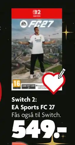 Fætter BR Switch 2: EA Sports FC 27 tilbud