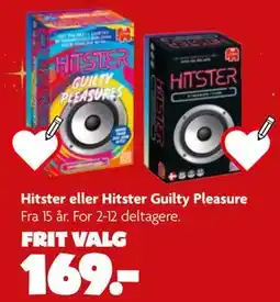 Fætter BR Hitster eller Hitster Guilty Pleasure tilbud