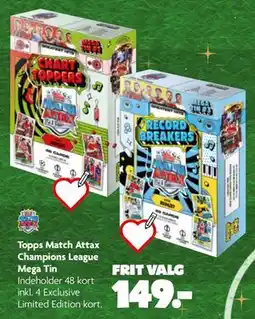 Fætter BR Topps Match Attax Champions League Mega Tin tilbud