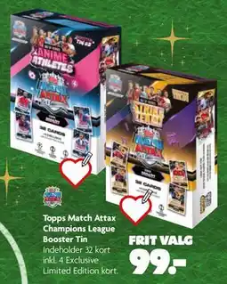 Fætter BR Topps Match Attax Champions League Booster Tin tilbud