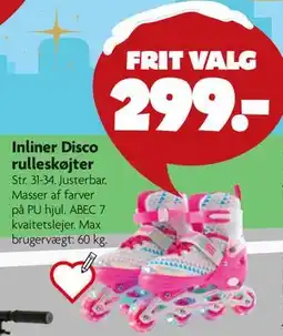 Fætter BR Inliner Disco rulleskøjter tilbud