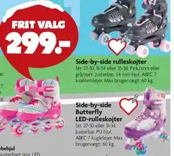 Fætter BR Side-by-side Butterfly LED-rulleskøjter tilbud