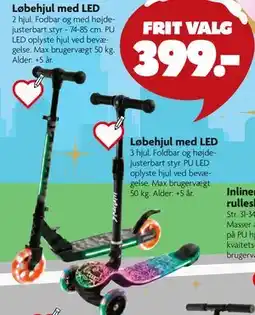 Fætter BR Løbehjul med LED tilbud