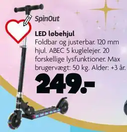 Fætter BR SpinOut LED løbehjul tilbud