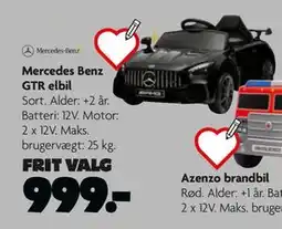 Fætter BR Mercedes Benz GTR elbil tilbud