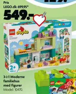 Fætter BR 3-i-1 Moderne familiehus med figurer tilbud