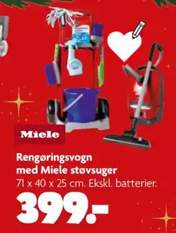 Fætter BR Rengøringsvogn med Miele støvsuger tilbud