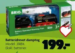 Fætter BR Batteridrevet damptog tilbud