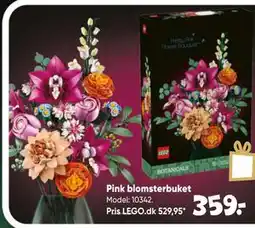 Bilka Pink blomsterbuket tilbud