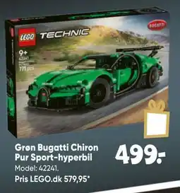 Bilka Grøn Bugatti Chiron Pur Sport-hyperbil tilbud