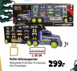 Bilka Politi-biltransporter tilbud