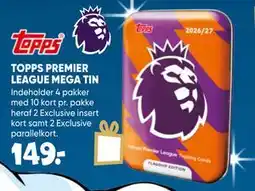 Bilka TOPPS PREMIER LEAGUE MEGA TIN tilbud