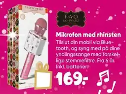 Bilka Mikrofon med rhinsten tilbud