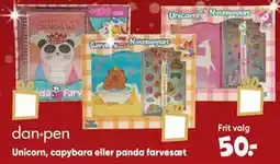 Bilka Unicorn, capybara eller panda farvesæt tilbud