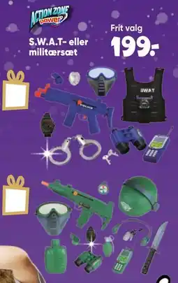 Bilka S.W.A.T- eller militærsæt tilbud