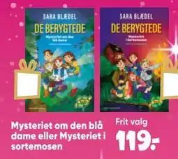 Bilka Mysteriet om den blå dame eller Mysteriet i sortemosen tilbud