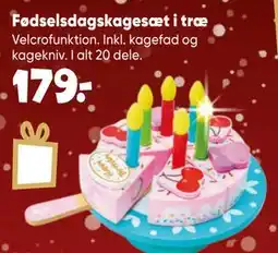 Bilka Fødselsdagskagesæt i træ tilbud