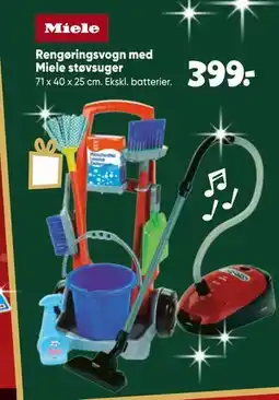 Bilka Rengøringsvogn med Miele støvsuger tilbud