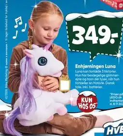 Bilka Enhjørningen Luna tilbud