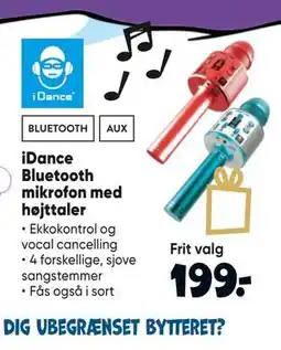 Bilka iDance Bluetooth mikrofon med højttaler tilbud