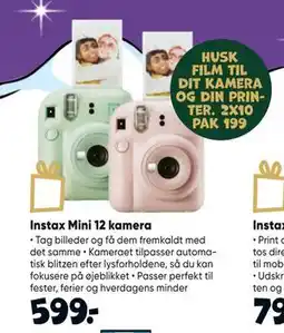 Bilka Instax Mini 12 kamera tilbud