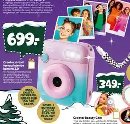 Bilka Creator Instant farveprintende kamera 3.0 tilbud