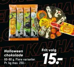 Bilka Halloween chokolade tilbud