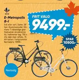 Bilka SCO E-Metropolis 8-I tilbud