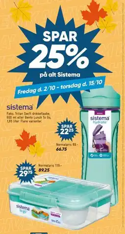 Bilka SPAR 25% på alt Sistema tilbud