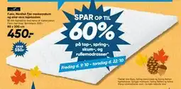 Bilka Nordisk Fjer memoryskum og aloe vera topmadras tilbud