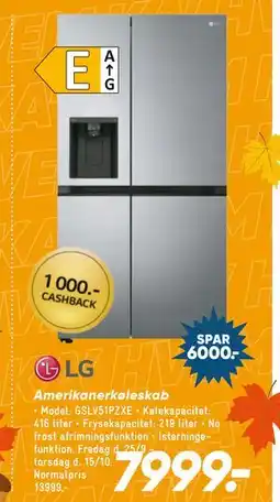 Bilka LG Amerikanerkøleskab tilbud