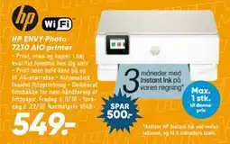 Bilka HP ENVY Photo 7230 AIO printer tilbud