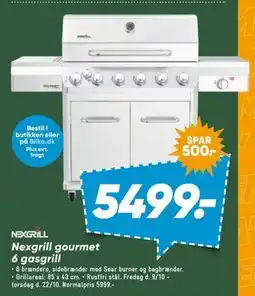 Bilka Nexgrill gourmet 6 gasgrill tilbud