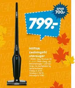Bilka Nilfisk Ledningsfri støvsuger tilbud