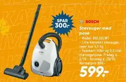 Bilka Bosch Støvsuger med pose tilbud