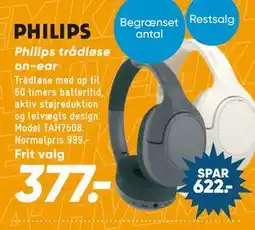 Bilka Philips trådløse on-ear tilbud