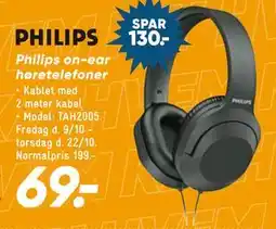 Bilka Philips on-ear høretelefoner tilbud